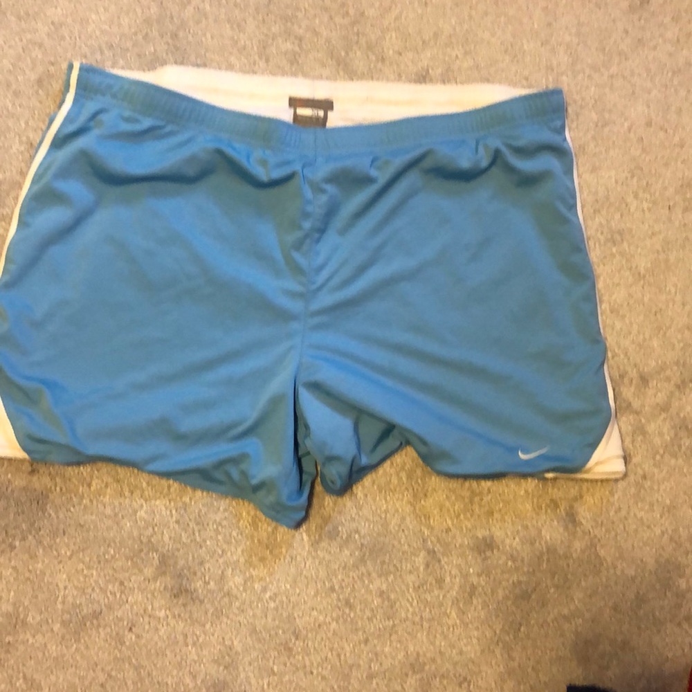 Nike light blue shorts